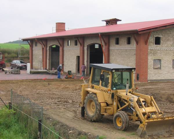 Baustelle Eventscheune Golchener Hof