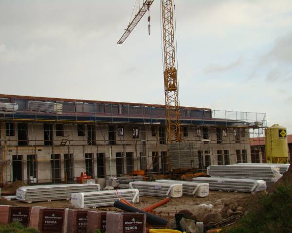 Außenansicht Baustelle Golchener Hof